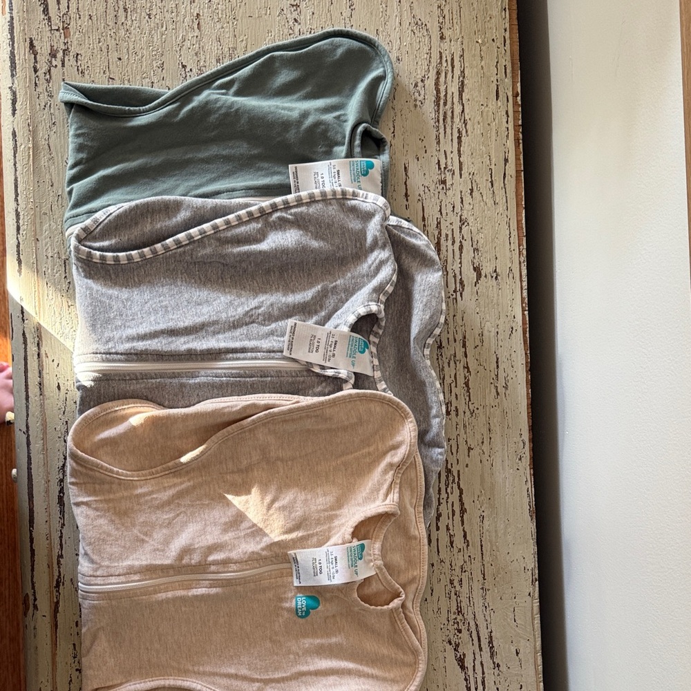 Love to Dream Zip-Up Baby Swaddle set of 3